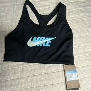 Nike Black and Blue Sports Bra